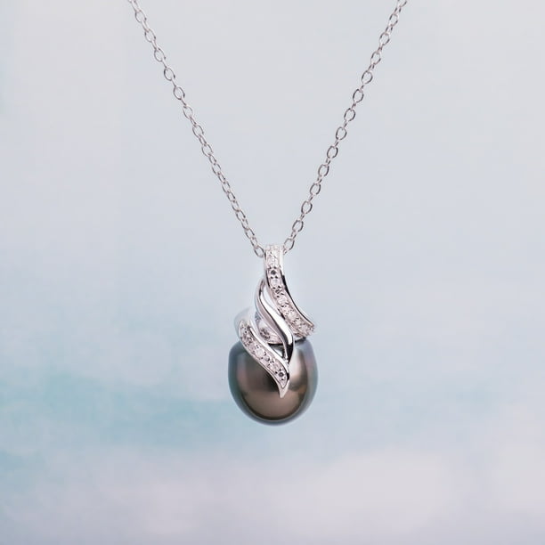 RARE High TAHITIAN PEARL NECKLACE WITH PENDANT 20inch RARE High TAHITIAN PEARL NECKLACE WITH PENDANT 20inch